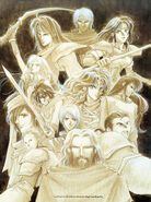 Artwork of Ullr with the Twelve Crusaders.