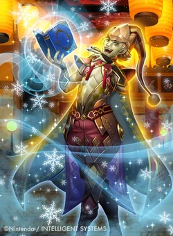 Artwork of Zola in Fire Emblem 0 (Cipher) by Misa Tsutsui.