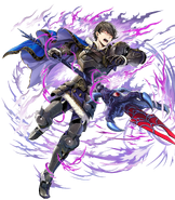 Artwork of Berkut: Purgatorial Prince from Fire Emblem Heroes by Tomoyo Asatani.