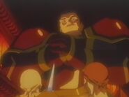 Animation still of Draug appearing in the Fire Emblem anime.