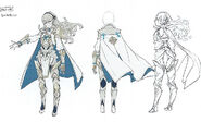 Concept art of Female Corrin as a Hoshido Noble