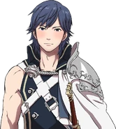 Art of Chrom confessing his feelings to Robin.