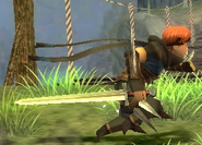 Gaius wielding the Steel Sword in Awakening.