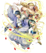 Artwork of Alfonse Askran Duo from Fire Emblem Heroes by argon/Exys Inc.