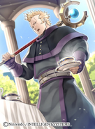 Brady serves tea in artwork by Homazo for Fire Emblem 0 (Cipher).