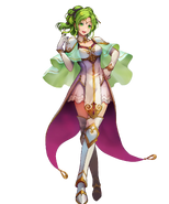 Artwork de L'Arachel en Fire Emblem Heroes por Konfuzi Kokon.