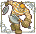 Class portrait of the Pirate from the GBA versions of Fire Emblem.