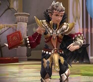 Odin wielding the tome of Ember in Fates.