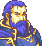 Hector's alternate portrait injured in The Binding Blade.