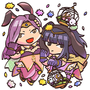 Sonya and Tharja from the Fire Emblem Heroes guide.