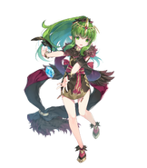 Artwork of Resplendent Young Tiki from Fire Emblem Heroes by Sakura Miwabe.