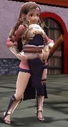 Battle model of Hana, a female Samurai from Fates.