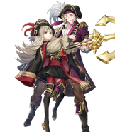 Artwork of Veronica and Xander as Harmonic Pirates from Fire Emblem Heroes by PenekoR.