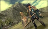 Chrom prepares to defend Emmeryn at the Border Pass.