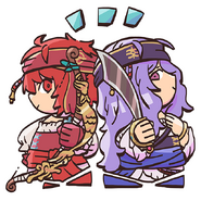 Camilla and Hinoka from the Fire Emblem Heroes guide.