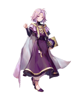 Artwork de Lyon (Mirada de Grado) en Fire Emblem Heroes por azu-taro.