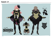 Concept art of an Enchantress in Echoes: Shadows of Valentia.