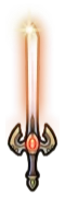 Sprite of the Genesis Falchion wielded by Marth from Heroes.