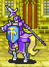 Marcus's battle model as an Paladin with a Lance in The Binding Blade.