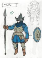 Male Soldier concept art in Awakening.