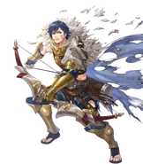 Artwork of Pivotal Blow Chrom from Fire Emblem Heroes by argon.