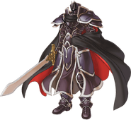 Artwork of the Black Knight from Radiant Dawn.