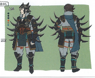 Arte conceptual de un Maestro ninja masculino de Fates