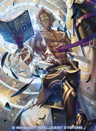 Artwork of a damaged Bruno in Fire Emblem 0 (Cipher) by Setsu.