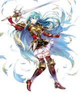 Artwork of Legendary Eirika in Fire Emblem Heroes by Asatani Tomoyo.