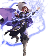 Artwork de Miriel en Fire Emblem Heroes por Hirooka Masaki.