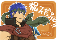 Artwork by Senri Kita celebrating the release of the Ike Good Smile figurine.