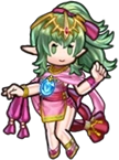 Adult Tiki's untransformed sprite as Fated Divinity in Heroes.