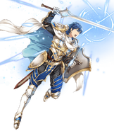 Artwork of Chrom (Knight Exalt) from Fire Emblem Heroes by Yamada Kotaro.