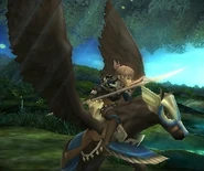 Sumia's battle model as a Dark Flier in Awakening.