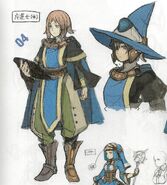 Concept artwork of the female variant of the Mage class from Awakening.