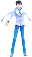 DLC costume of Itsuki as the Protagonist from Devil Survivor 2.