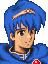 Marth's portrait in Mystery of the Emblem Book 2.