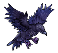 Naesala's raven sprite from Fire Emblem Heroes.