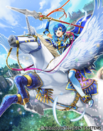 Artwork of Shanna in Fire Emblem 0 (Cipher) by Saori Toyota.