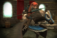 Severa's battle model as a Dark Flier in Awakening.