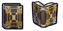 In-game model of the Dire Thunder tome from Heroes.