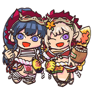 Peony and Tana from the Fire Emblem Heroes guide.