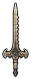 Sword of the Creator's sprite from Fire Emblem Heroes.