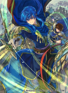 Artwork of Seliph in Fire Emblem 0 (Cipher) by Rika Suzuki.