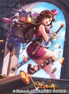 Artwork of Daisy stealing the Balumng from the Aed Shrine from Fire Emblem 0 (Cipher) by sachie.