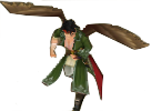 Map sprite of Tibarn as an untransformed Hawk King.