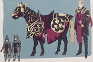 Concept artwork of Xander's horse.