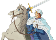 Official artwork of Hardin from Fire Emblem: Shadow Dragon and the Blade of Light