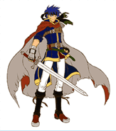 Colored concept art of Ike from Path of Radiance.