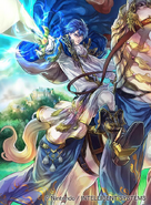 Artwork of Sigurd in Fire Emblem 0 (Cipher) by Rika Suzuki.